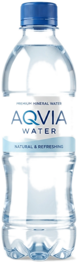 Aqvia Water 500ml Bottle Transparent Background